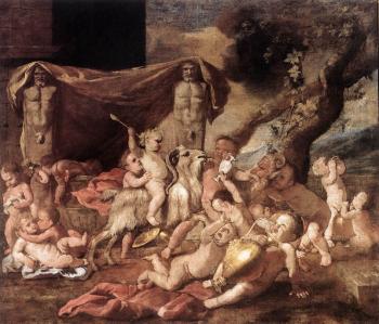 尼古拉斯 普桑 Bacchanal of Putti 尼古拉斯 普桑 Bacchanal of Putti
